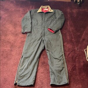Vintage Walls Blizzard-Pruf Coveralls with Red Lining